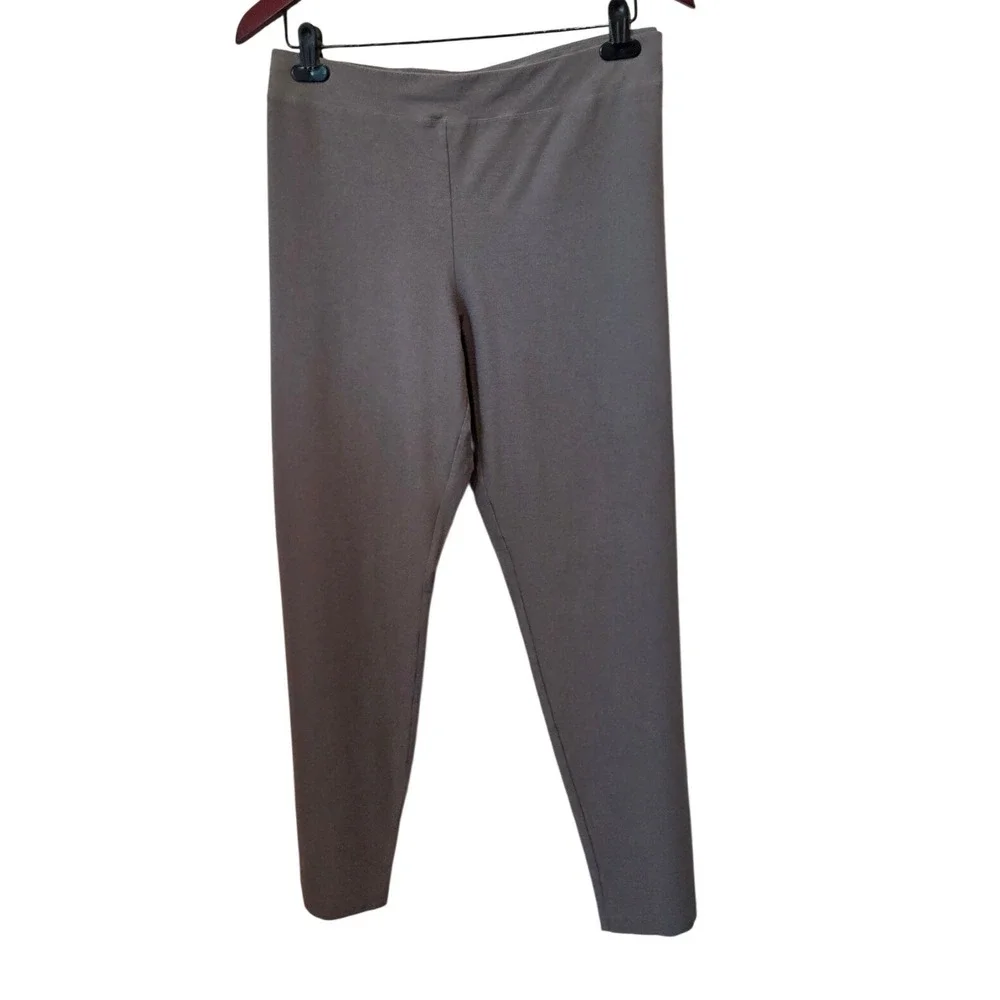 Eileen‎ Fisher Leggings Slim Tapered Stretch Gray Minimalist Plus Size 2X